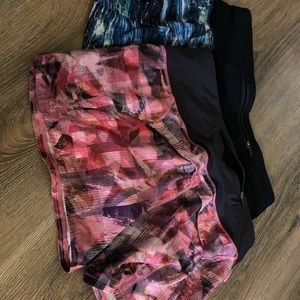 2 pairs of Lululemon Running shorts.